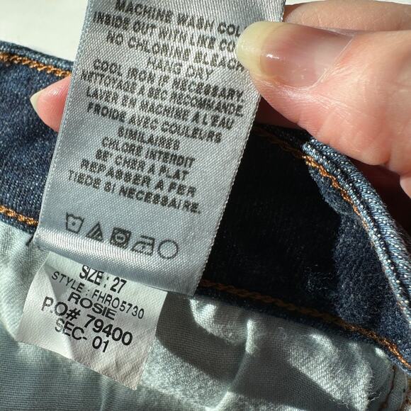 Joe's Dark Blue Wash Curvy Bootcut Rosie Jeans 27 - Picture 9 of 12